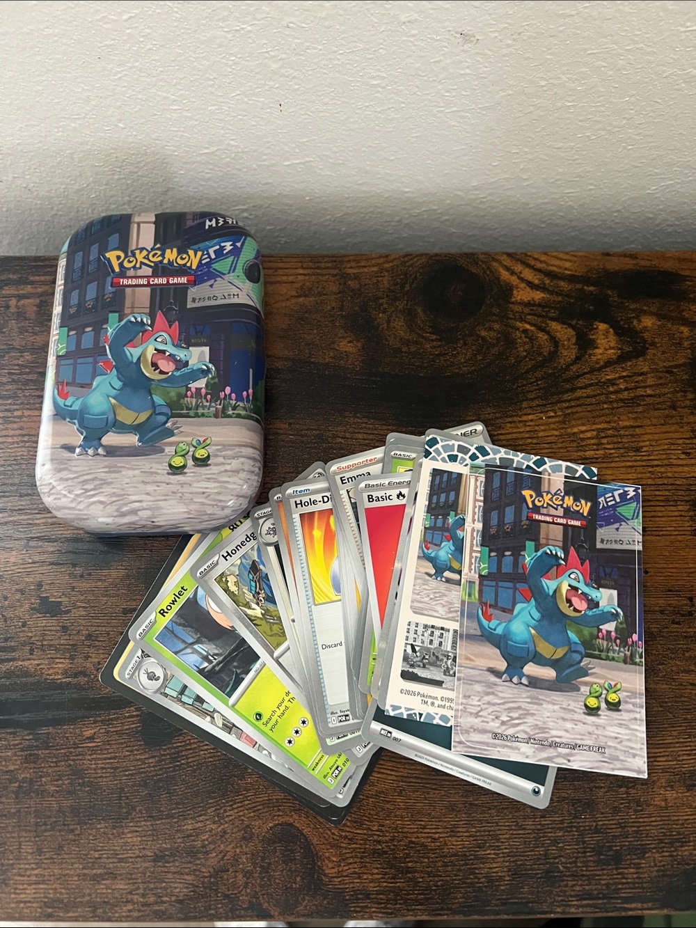 Pokemon Cards and Tin Collecting Trading Kids